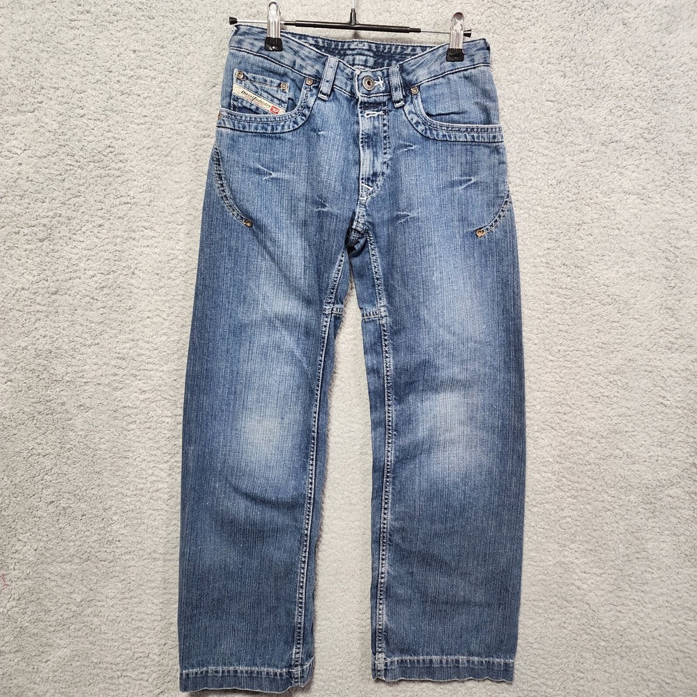 Diesel Industry Boys Wide Leg Jeans‎ Size 10 Made in Romania Style 93243 Y2K